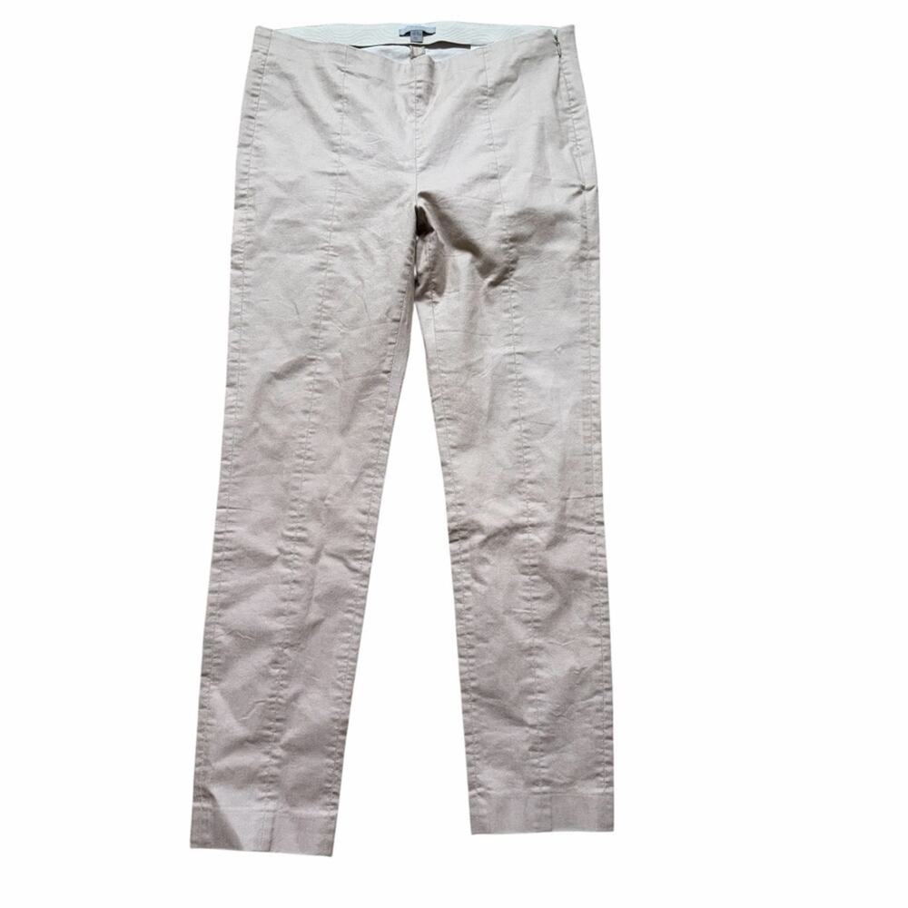 COS Slim Ankle Pants Women’s US 10 Beige Tailored Stretch Minimalist Career